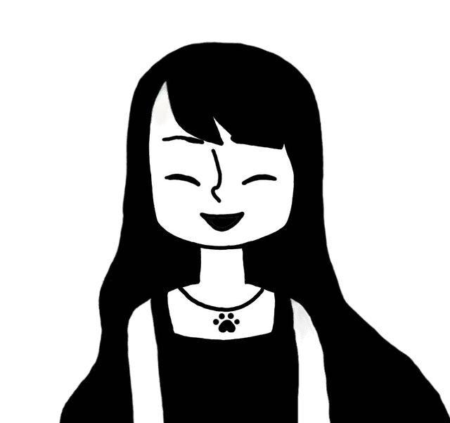 An drawn graphic of Nicole